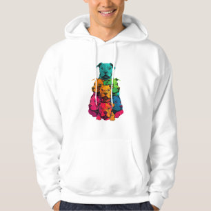 Colorful LGBT Pride Staffordshire Bull Terrier Dog Hoodie