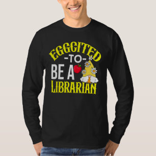 Colorful Librarian Easter Theme T-Shirt
