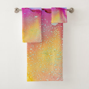 colorful life bath towel set