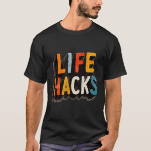 Colorful Life Hacks Emblem T-Shirt