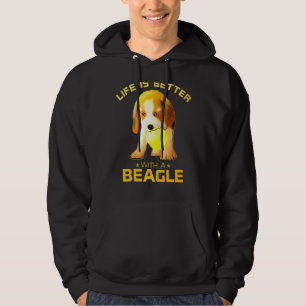 Colorful Life Is Better With A Beagle Puppy Dog Hoodie