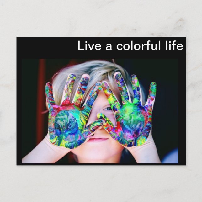 Colorful life postcard (Front)