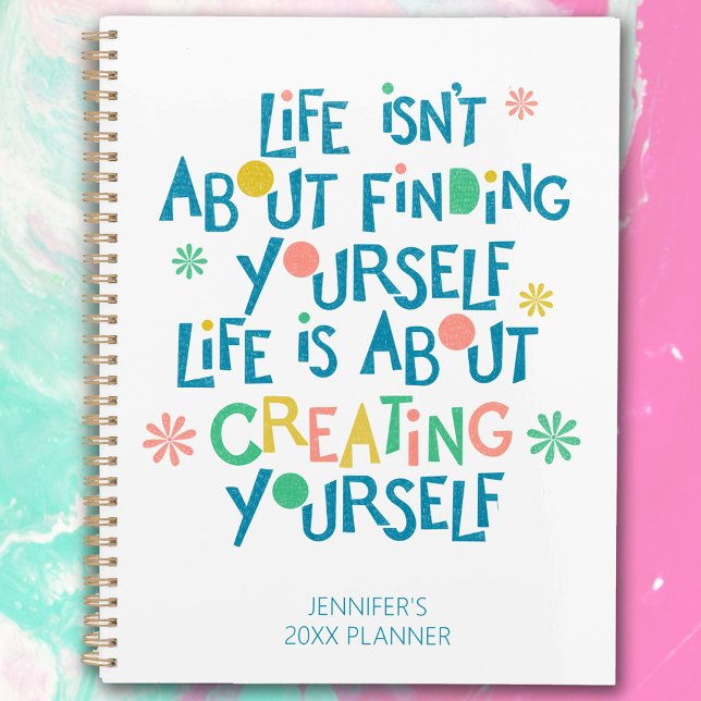 Colorful Life Quote Yearly Planner (Creator Uploaded)