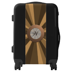 Colorful Light Beam any Color with Golden Monogram Luggage