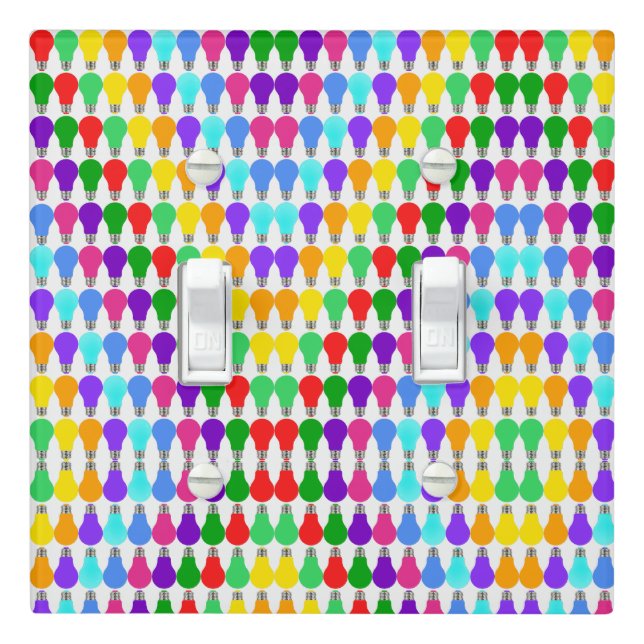 Colorful Light Bulbs Switch Cover (In Situ)