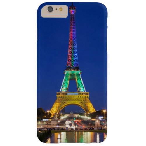 Colorful light display on the Eiffel Tower Barely There iPhone 6 Plus Case