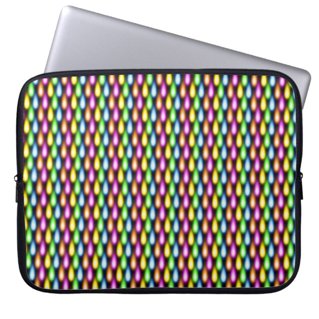 Colorful Light Effects Laptop Sleeve (Front)