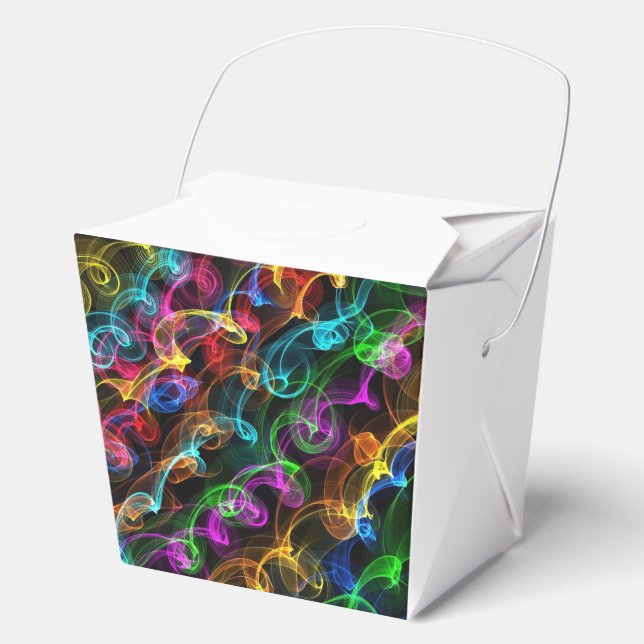 Colorful Light Explosion  Favor Boxes (Front)