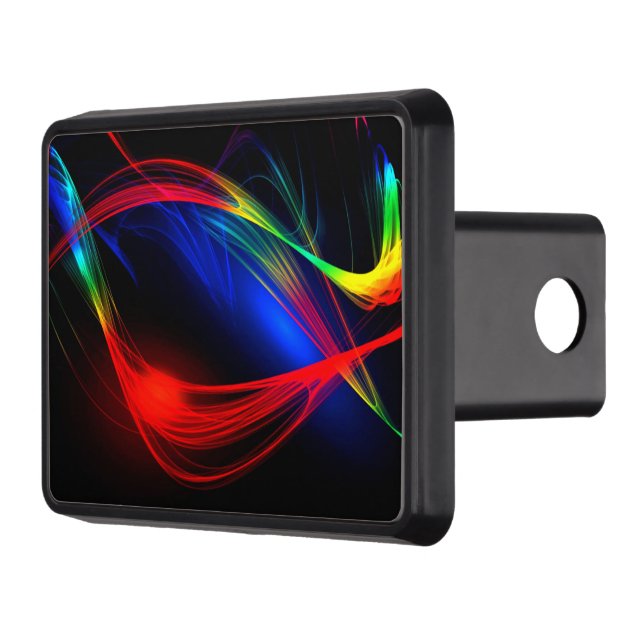 Colorful Light Hitch Cover Beautiful Colors (Left)