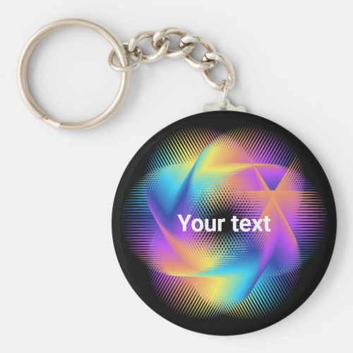 Colorful light images design - keychain