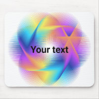 Colorful light images design - mouse pad