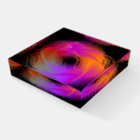 Colorful light images design paperweight