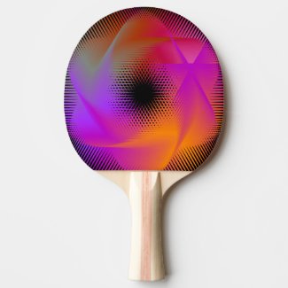 Colorful light images design - ping pong paddle