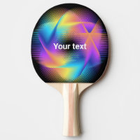 Colorful light images design - ping pong paddle