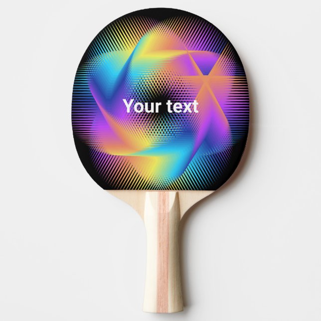Colorful light images design - ping pong paddle (Front)
