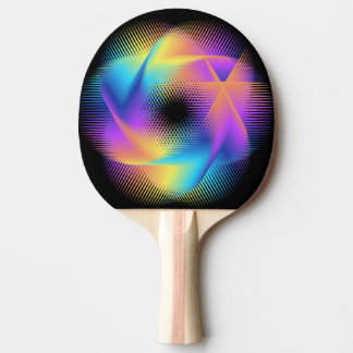 Colorful light images design - ping pong paddle