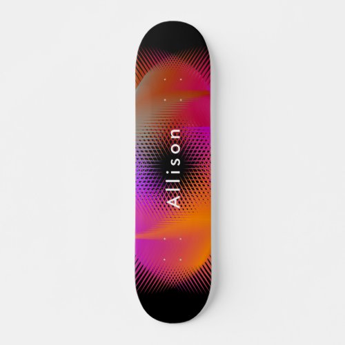 Colorful light images design skateboard