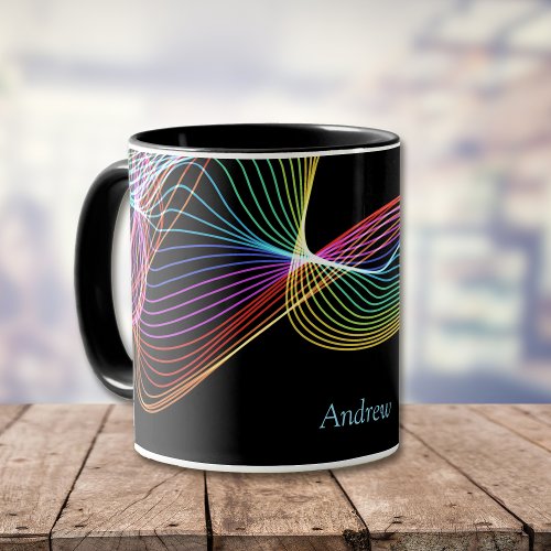 Colorful Light Matrix Personalized Mug