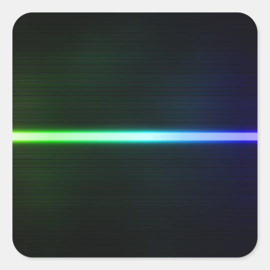 Colorful Light Square Sticker