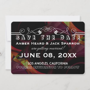 Colorful Light   Wedding Save the Date Cards