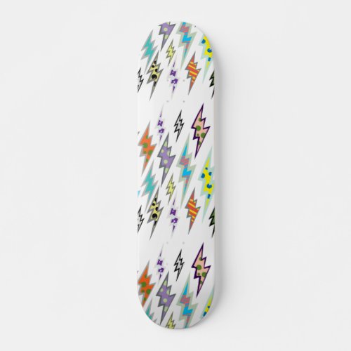Colorful Lightning Bolt Skateboard