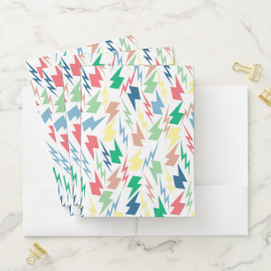 Colorful Lightning Fun Back-to-School Organizer Pocket Folder