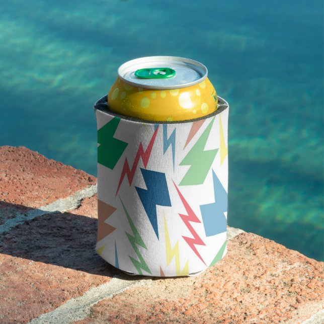 Colorful Lightning Fun Back-to-School & Summer  Can Cooler (In Situ Pool)
