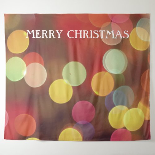 Colorful Lights Christmas Photo Booth Backdrop