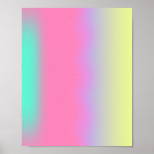 Colorful Lights Gradient Aura Poster