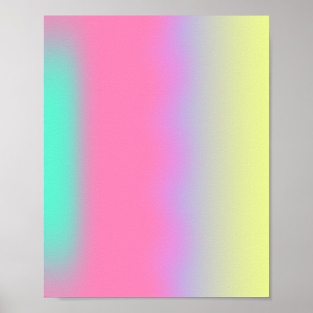 Colorful Lights Gradient Aura Poster (Front)