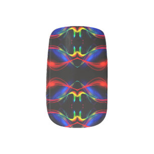 Colorful Lights Minx Nail Art