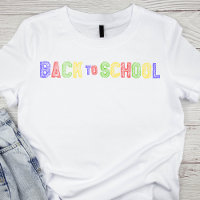 Colorful Line Art Back to School