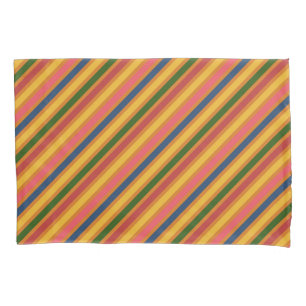 Colorful Line Pattern Pillow Case