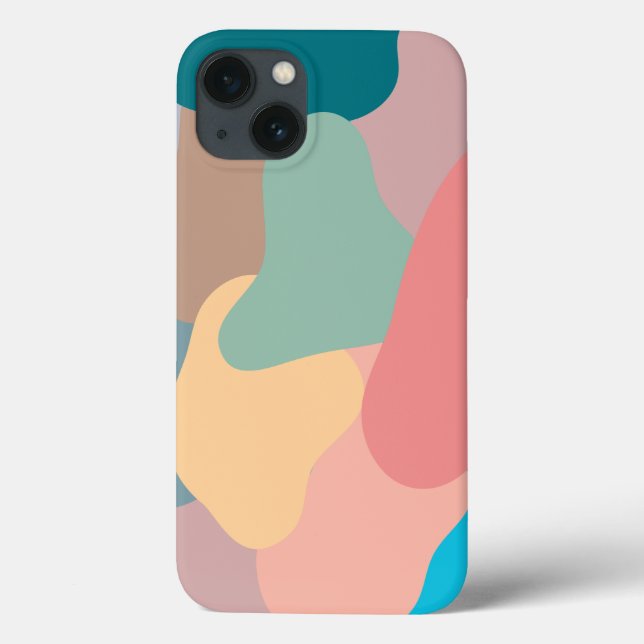 Colorful Line Phone Case Abstract Art Cover iPhone (Back)
