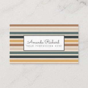 Colorful Lined Business Card