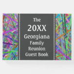 [ Thumbnail: Colorful Lines Family Reunion Guest Book ]