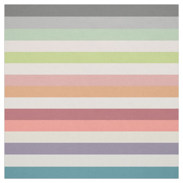 Colorful LInes | Matching Floral Pattern Fabric (Swatch)