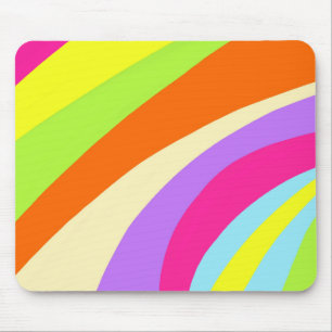 Colorful lines mouse pad