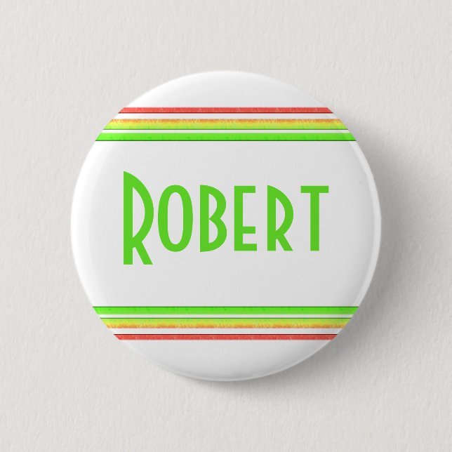 colorful lines pinback button (Front)