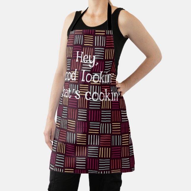 Colorful Lines Squared  Apron (Insitu)