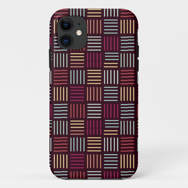 Colorful Lines Squared  Case-Mate iPhone Case (Back)