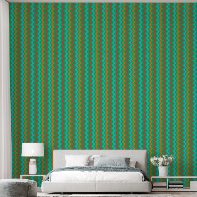 colorful lines wallpaper  (Bedroom)