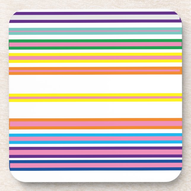 Colorful Lining Top Quality  Beverage Coaster (Front)