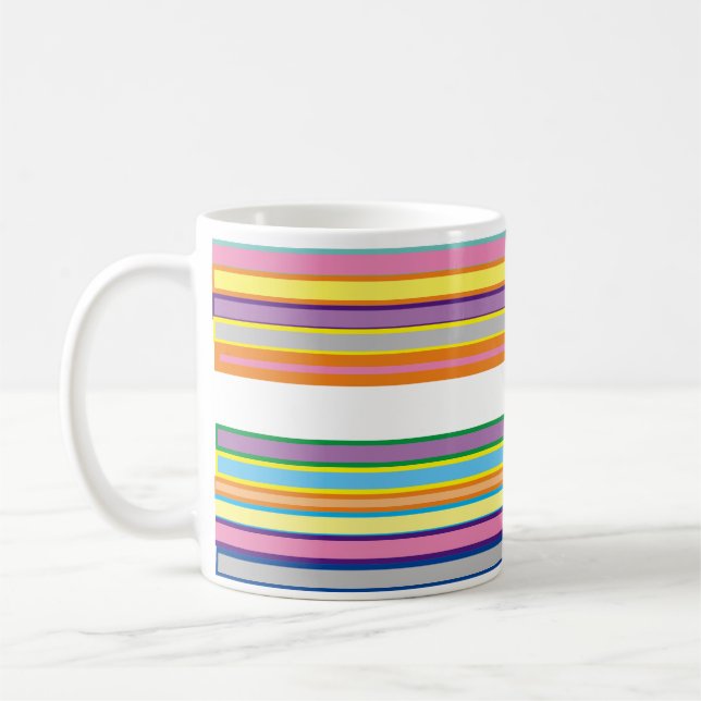 Colorful Lining Top Quality MUG for Coffee/Gift (Left)