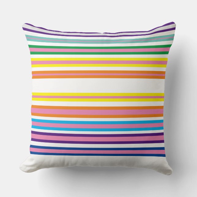 Colorful Lining Top Quality  Throw Pillow (Front)