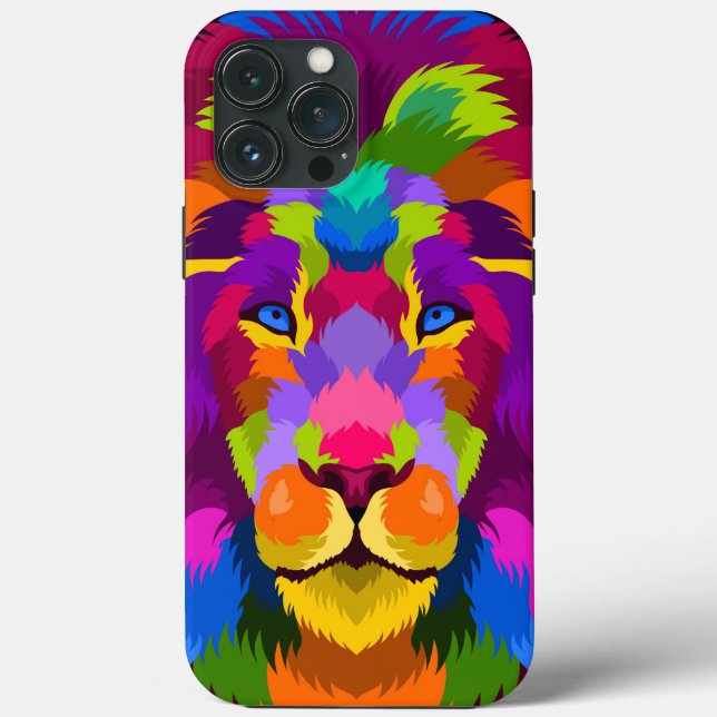 Colorful Lion Case-Mate iPhone Case (Back)