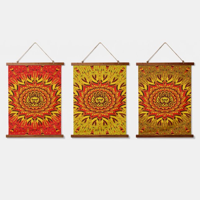Colorful Lion Hanging Tapestry (Triple)