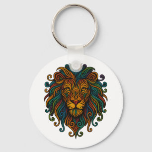 Colorful Lion Keychain