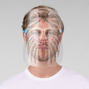 Colorful Lion King Face Shield