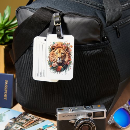 Colorful Lion King Luggage Tag